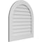 Ekena Millwork Round Top Surface Mount PVC Gable Vent: Non-Functional, w/ 3-1/2"W x 1"P Standard Frame, 30"W x 32"H GVPRT30X3201SN - alternate 2